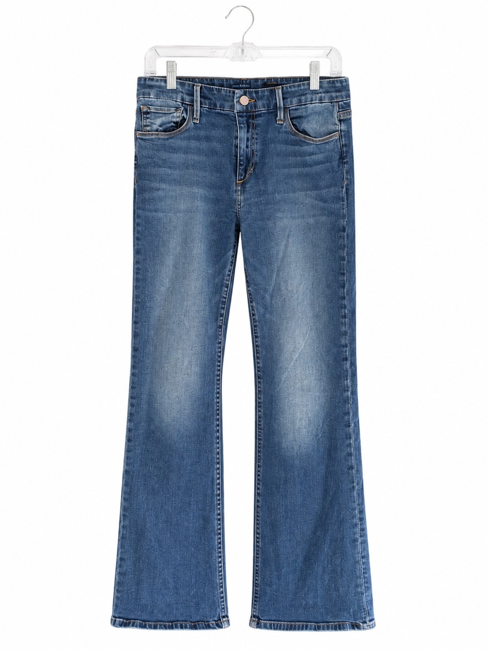 Joe's Jeans Mid Blue Flare Wide-Leg Denim